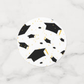 卒業のお祝い-テーブルの紙吹雪 コンフェッティ (スモール正面)