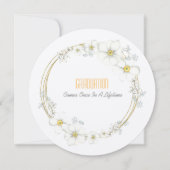 卒業のお茶の娘ホワイトフラムスとベリー 招待状 (正面)