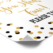 卒業のお願いサインおもしろいを頂ければと思う ポスター (角)