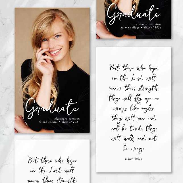 卒業のお願い写真の挿入祈りの言葉カード (クリエイターアップロード済み)