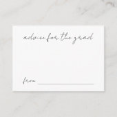 卒業のための手書きスクリプトアドバイス エンクロージャーカード (正面)