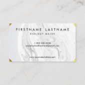 卒業のエレガントな大理石 コーリングカード (裏面)