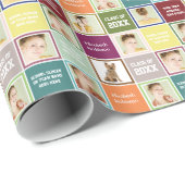 卒業のギフト用包装紙のカスタムな写真の紙 ラッピングペーパー (ロールコーナー)