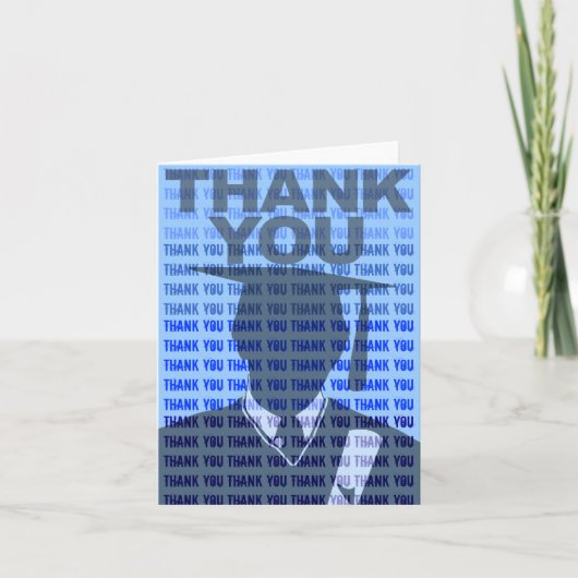 卒業のサンキューカードのガウンのタイル2 サンキューカード (正面)