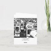 卒業のサンキューカードのスクールバス1 サンキューカード (裏面)