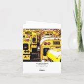 卒業のサンキューカードのスクールバス3 サンキューカード (裏面)