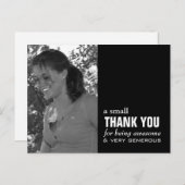 卒業のサンキューカード-おもしろいな写真! ポストカード (正面/裏面)