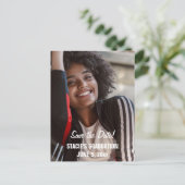 卒業のスクリプトの保存の写真 ポストカード (スタンド正面)