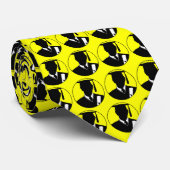 卒業のタイの帽子のガウンの黄色 ネクタイ (ロール)