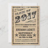 卒業のパーティの招待状|クラフトの写真 招待状 (正面)