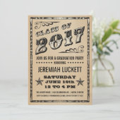 卒業のパーティの招待状|クラフトの写真 招待状 (スタンド正面)