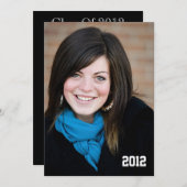 卒業のパーティの招待状 招待状 (正面/裏面)