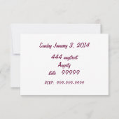 卒業のピットブル犬 招待状 (裏面)