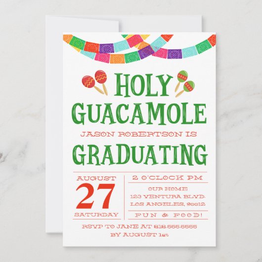 卒業のフェスタの招待状 招待状 (正面)