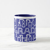 卒業のマグの科学研究所のkobaltの青 マグカップ (中央)