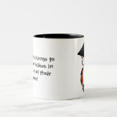 卒業のラマ ツートーンマグカップ (中央)