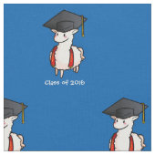 卒業のラマ ファブリック (クローズアップ)