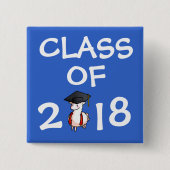 卒業のラマ 缶バッジ (正面)