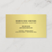 卒業の一流の卒業生の写真のフェイクな金ゴールドホイルカード コーリングカード (裏面)