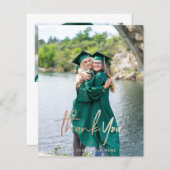 卒業の予算ありがとうフォトカード (正面/裏面)