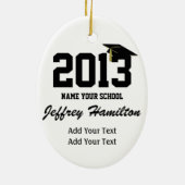 卒業の作成 – 戻る – SRF セラミックオーナメント (裏面)