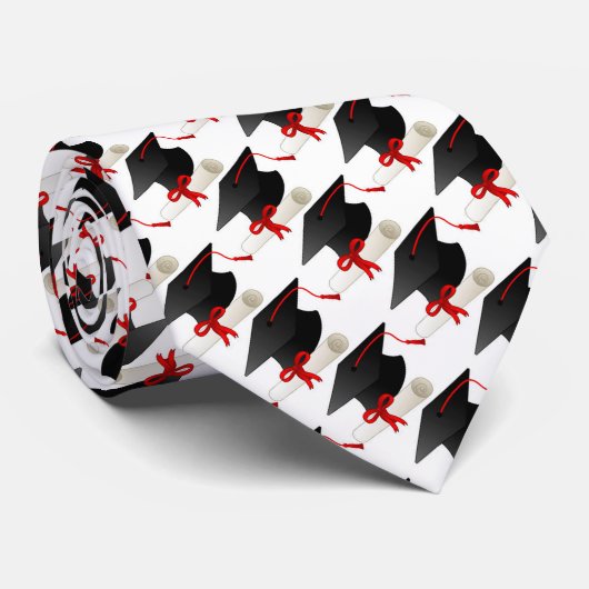 卒業の免状および帽子 ネクタイ (ロール)