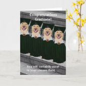 卒業の刑事裁判 カード (黄色い花)