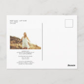 卒業の卒業発表フォトミニマリスト投稿 ポストカード (裏面)