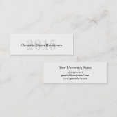 卒業の名刺のクラシックなエンクロージャのクラス年 コーリングカード (正面/裏面)