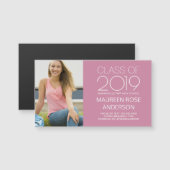 卒業の名刺の写真の接触-色を編集して下さい (正面/裏面)