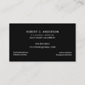 卒業の名刺の写真-学校色の選択 コーリングカード (裏面)