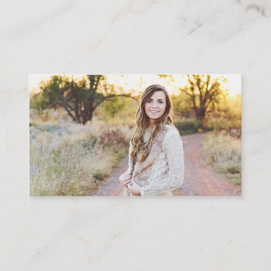 卒業の名刺の挿入物 名刺 (裏面)