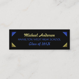 卒業の名刺の4年生の挿入物の金ゴールドホイル コーリングカード