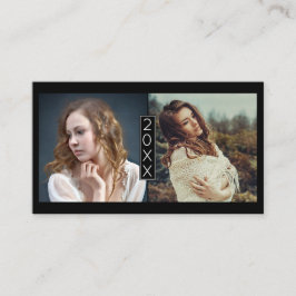 卒業の名刺の4年生は写真Blkを挿入します 名刺