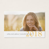 卒業の名刺年モダンクラス (正面)