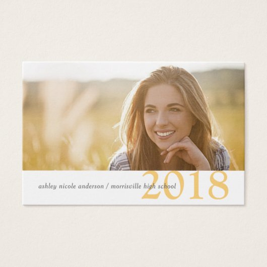 卒業の名刺年モダンクラス (正面)