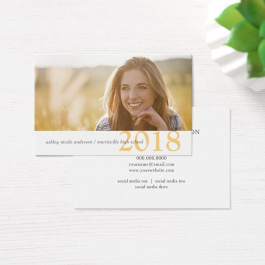 卒業の名刺年モダンクラス (デスク)