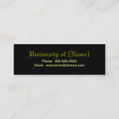 卒業の名刺 コーリングカード (裏面)