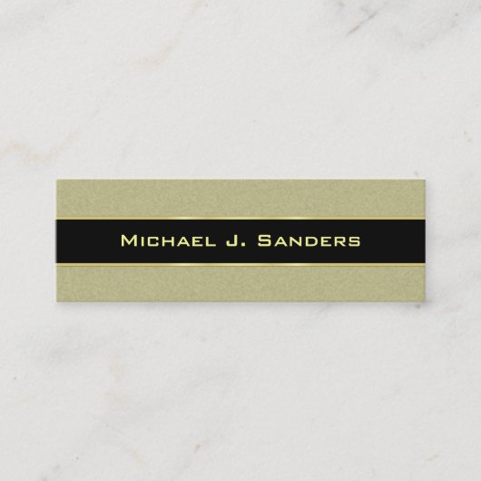 卒業の名刺-サドルタンおよび黒 コーリングカード (正面)