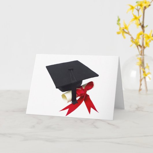 卒業の喜びの成功 カード (黄色い花)