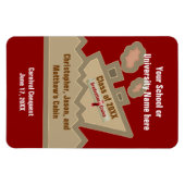 卒業の巡航のカスタムなStateroomのドアのマーカーの赤 マグネット (横)