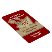 卒業の巡航のカスタムなStateroomのドアのマーカーの赤 マグネット (右側)