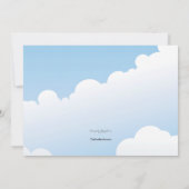 卒業の帽子のトスの写真の招待状 招待状 (裏面)