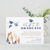 卒業の帽子オフ水の色のキャップパターン (スタンド正面)