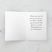 卒業の帽子及び免状 カード (内部)