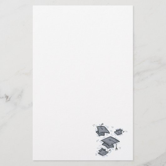 卒業の帽子 便箋 (正面)