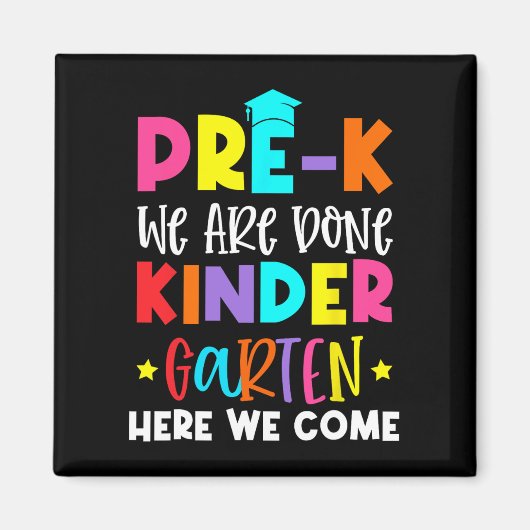 卒業の幼稚園ここ来だ マグネット (正面)