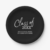卒業の当事者の等級 ペーパープレート (正面)