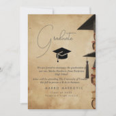 卒業の息子I素朴発表 案内状 (正面)