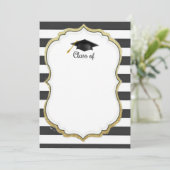 卒業の招待のテンプレート 招待状 (スタンド正面)